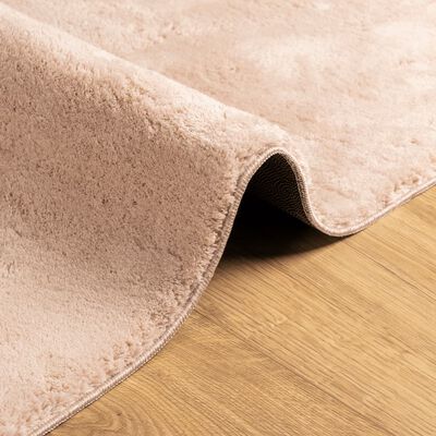 vidaXL Rug HUARTE Short Pile Soft and Washable Blush 80x150 cm