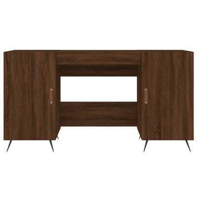 vidaXL Desk Brown Oak 140x50x75 cm Engineered Wood