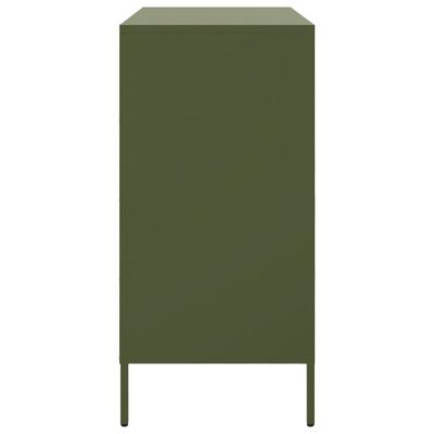 vidaXL Sideboard Olive Green 68x39x79 cm Steel