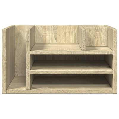 vidaXL Desk Organiser Sonoma Oak 44.5x24x25 cm Engineered wood