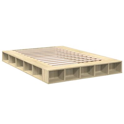 vidaXL Bed Frame without Mattress Sonoma Oak 160x200 cm