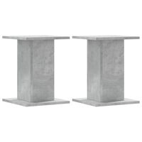 vidaXL Plant Stands 2 pcs Concrete Grey 30x30x40 cm Engineered Wood