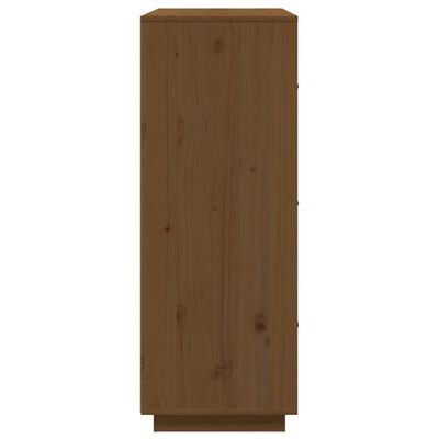 vidaXL Highboard Honey Brown 67x40x108.5 cm Solid Wood Pine