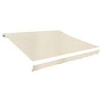 vidaXL Awning Top Sunshade Canvas Cream 4 x 3 m