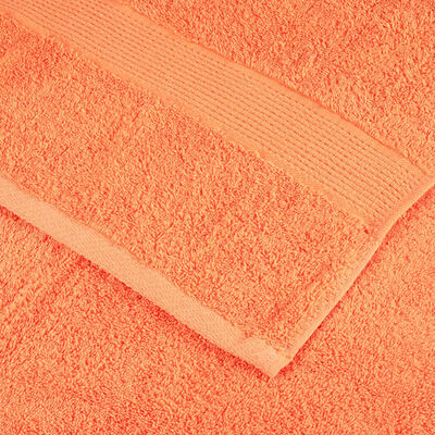 vidaXL 12 Piece Premium Towel Set SOLUND Orange 600 gsm