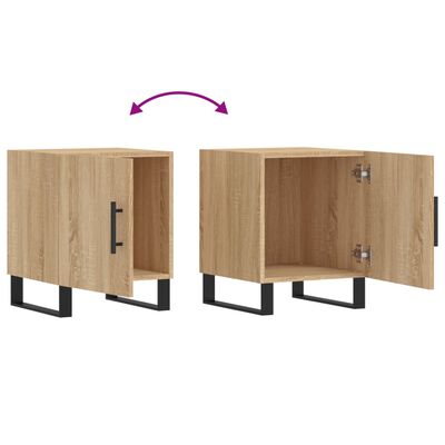 vidaXL Bedside Cabinet Sonoma Oak 40x40x50 cm Engineered Wood