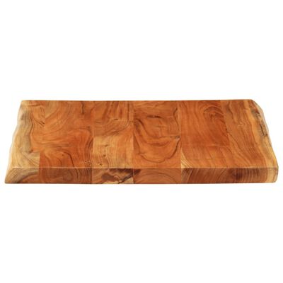 vidaXL Table Top 60x60x3.8 cm Rectangular Solid Wood Acacia Live Edge