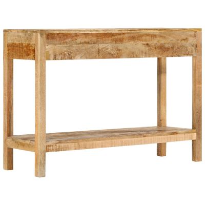 vidaXL Console Table with 2 Drawers 110x35x75 cm Solid Wood Mango