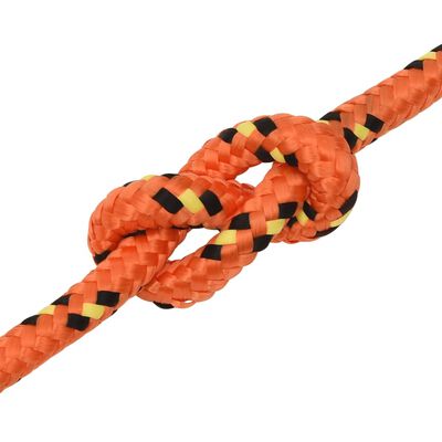 vidaXL Boat Rope Orange 14 mm 100 m Polypropylene