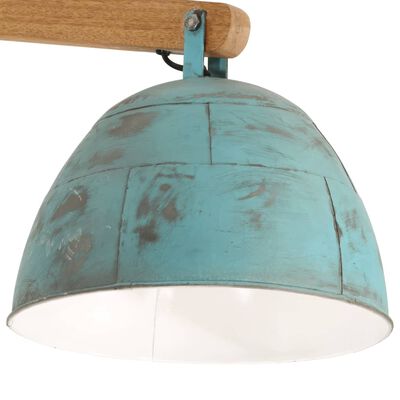 vidaXL Ceiling Lamp 25 W Distressed Blue 105x30x65-108cm E27