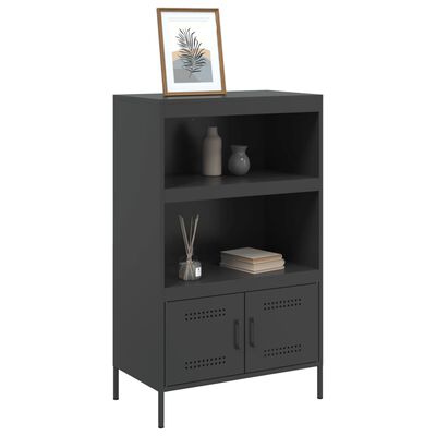 vidaXL Highboard Black 68x39x113 cm Steel