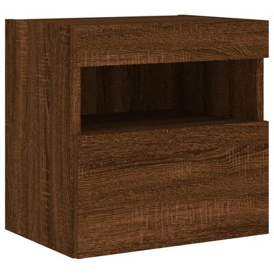 vidaXL 5 Piece TV Wall Units with LED Brown Oak Engineered Wood