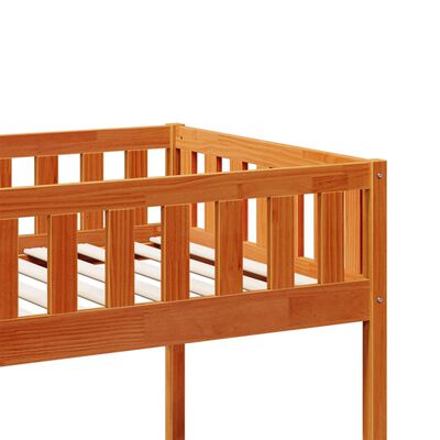 vidaXL Children's Bed without Mattress Wax Brown 75x190 cm Solid Wood Pine