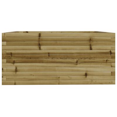 vidaXL Garden Planter 100x100x49.5 cm Impregnated Wood Pine