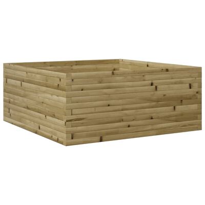 vidaXL Garden Planter 110x110x46 cm Impregnated Wood Pine