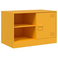 vidaXL TV Cabinet Mustard Yellow 67x39x44 cm Steel