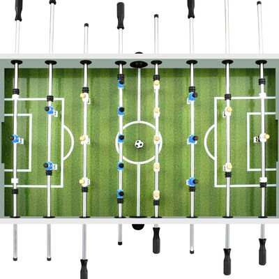 vidaXL Football Table Steel 60 kg 140x74.5x87.5 cm White