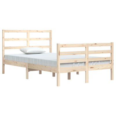 vidaXL Bed Frame without Mattress Solid Wood Pine 120x200 cm