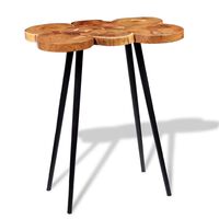 vidaXL Log Bar Table Solid Acacia Wood 90x60x110 cm