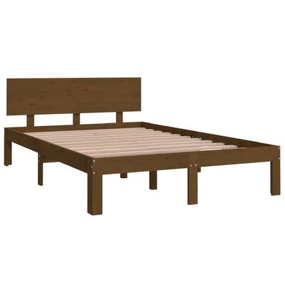 vidaXL Bed Frame without Mattress Honey Brown 120x190 cm Small Double