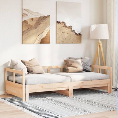 vidaXL Daybed without Mattress 80x200 cm Solid Wood Pine