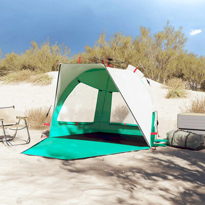 vidaXL Beach Tent 2-Person Sea Green Quick Release Waterproof