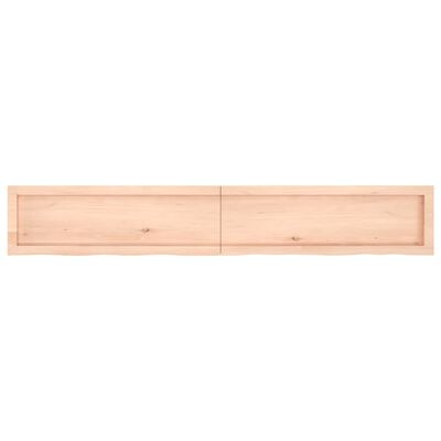 vidaXL Table Top 180x40x(2-4) cm Untreated Solid Wood Oak