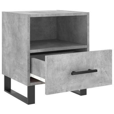 vidaXL Bedside Cabinets 2 pcs Concrete Grey 40x35x47.5 cm Engineered Wood