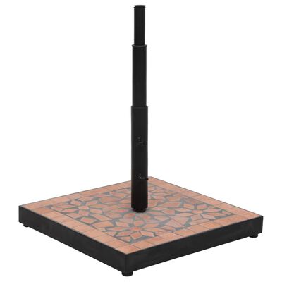 vidaXL Parasol Base Terracotta Square 12 kg