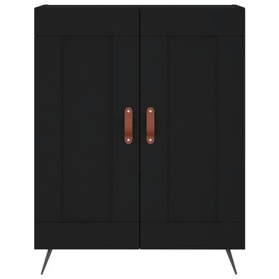 vidaXL Highboard Black 69.5x34x180 cm Engineered Wood