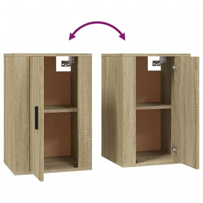 vidaXL Wall Mounted TV Cabinets 2 pcs Sonoma Oak 40x34.5x60 cm