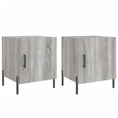 vidaXL Bedside Cabinets 2 pcs Grey Sonoma 40x40x50 cm Engineered Wood