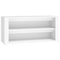 vidaXL Shoe Rack White 100x35x45 cm Engineered Wood