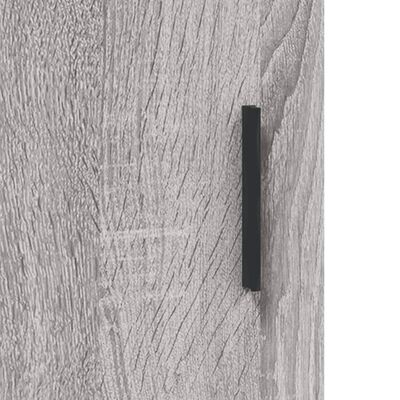 vidaXL Wall Mounted Cabinet Grey Sonoma 34.5x34x90 cm Engineered Wood