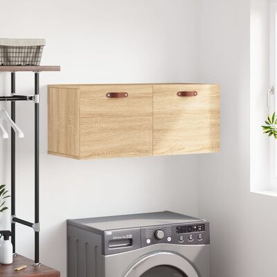 vidaXL Wall Cabinet Sonoma Oak 80x36.5x35 cm Engineered Wood