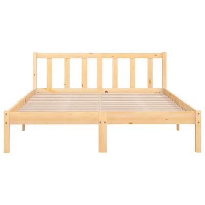 vidaXL Bed Frame without Mattress Solid Wood Double