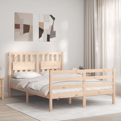 vidaXL Bed Frame without Mattress 140x200 cm Solid Wood