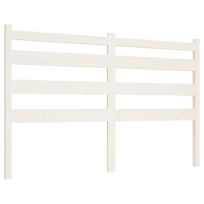 vidaXL Bed Headboard White 146x4x100 cm Solid Wood Pine