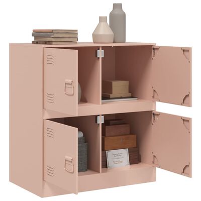 vidaXL Sideboard Pink 67x39x73 cm Steel