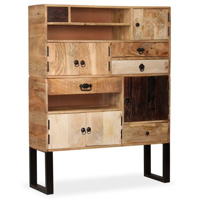 vidaXL Sideboard Solid Mango Wood 100x30x130 cm