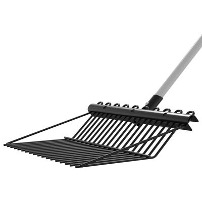 vidaXL Pitchfork Head with 18 Tines Black Steel