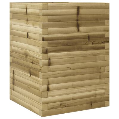 vidaXL Garden Planter 50x50x68.5 cm Impregnated Wood Pine