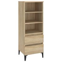 vidaXL Highboard Sonoma Oak 40x36x110 cm Engineered Wood