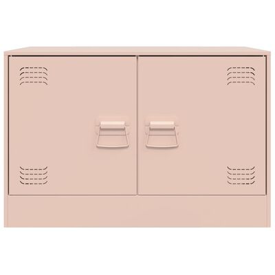 vidaXL TV Cabinet Pink 67x39x44 cm Steel