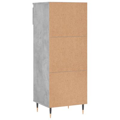 vidaXL Shoe Cabinet Concrete Grey 40x36x105 cm Engineered Wood