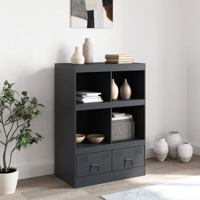 vidaXL Highboard Anthracite 67x39x95 cm Steel