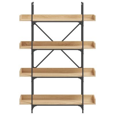 vidaXL Bookcase 4-Tier Sonoma Oak 100x33x145.5 cm Engineered Wood