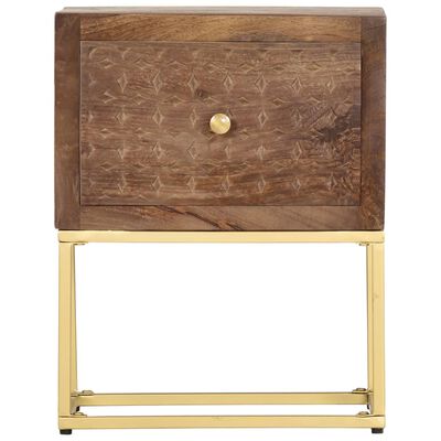 vidaXL Bedside Cabinet 40x30x50 cm Solid Mango Wood