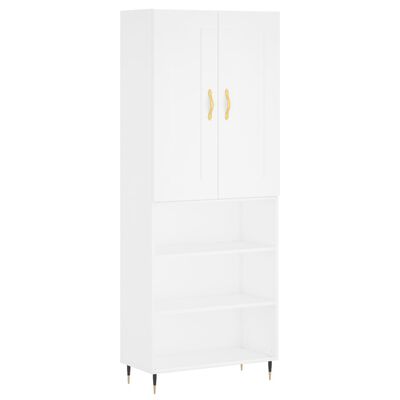 vidaXL Highboard White 69.5x34x180 cm Engineered Wood