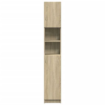 vidaXL Bathroom Cabinet Sonoma Oak 32x25.5x190 cm Engineered Wood